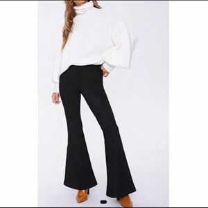 Saints & Hearts Tennessee Suede Pants Black